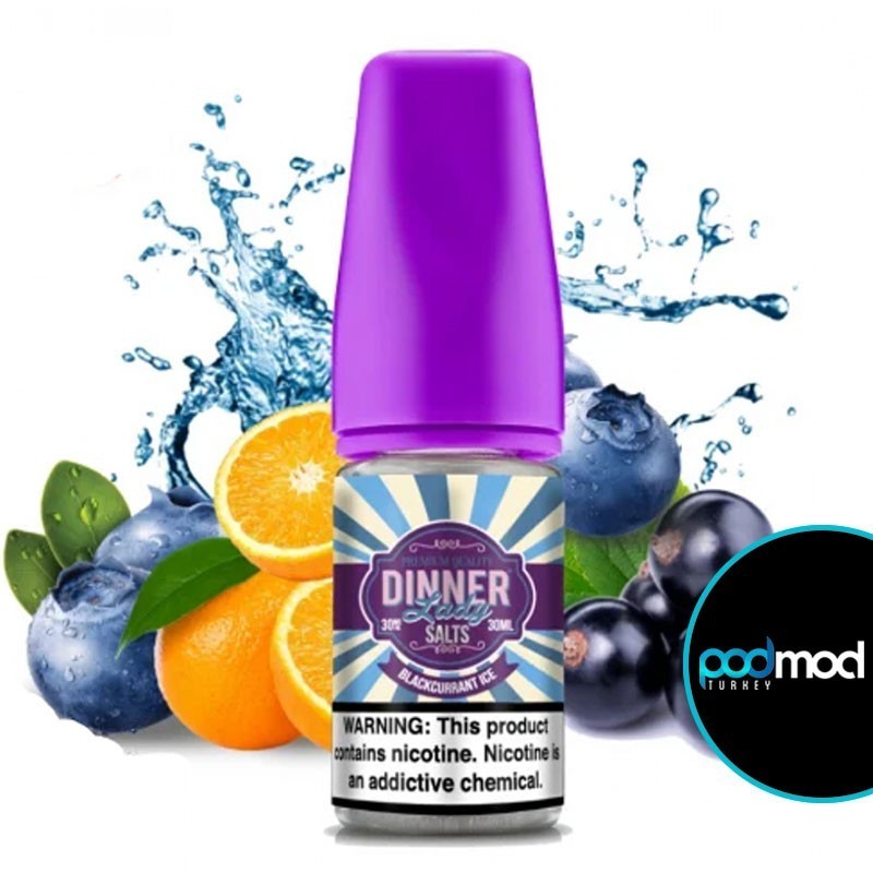 Dinner Lady Black Currant Ice Salt Likit 30ml Dinner Lady Black Currant Ice Salt Likit 30ml