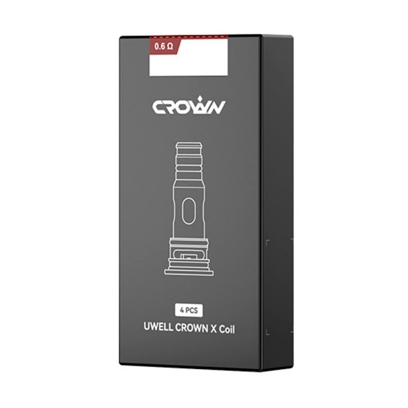 Uwell Crown X Coil 0.6 Ohm yedek kartuş kutusu, 4 adet.