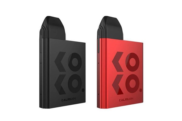 Uwell Koko Pod Mod siyah ve kırmızı renkli, kompakt vape cihazı.