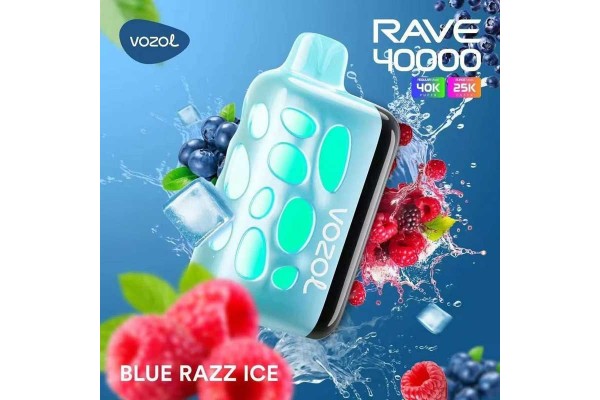 Vozol Rave 40000 Blue Razz Ice
